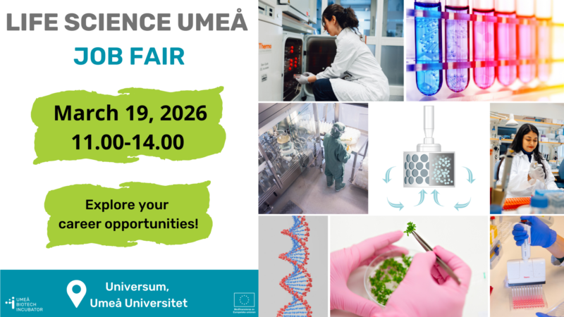 A collage of pictures illustrating the field of life sciences and the lab enviroment.