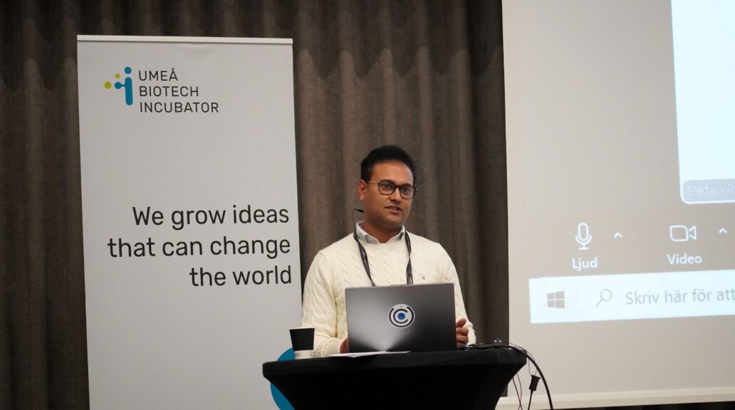 Chinmay at a scene as a speaker.